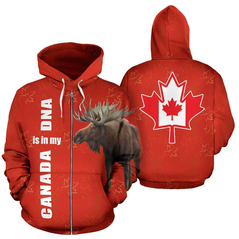 Canada Moose Hoodie Canada Zit - Street Fashion Canada recensie en prijs