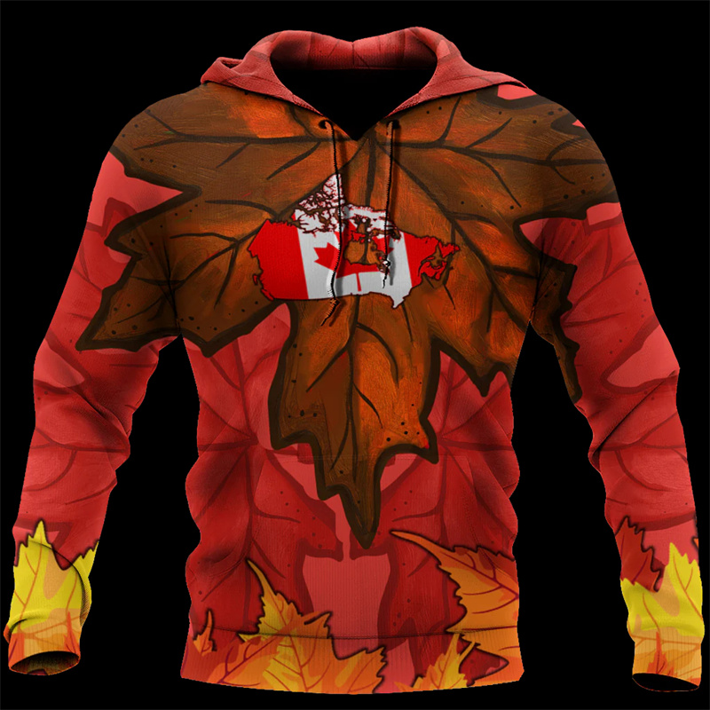 Canada Esdoornblad 3d Bedrukte - Street Fashion Canada recensie en prijs