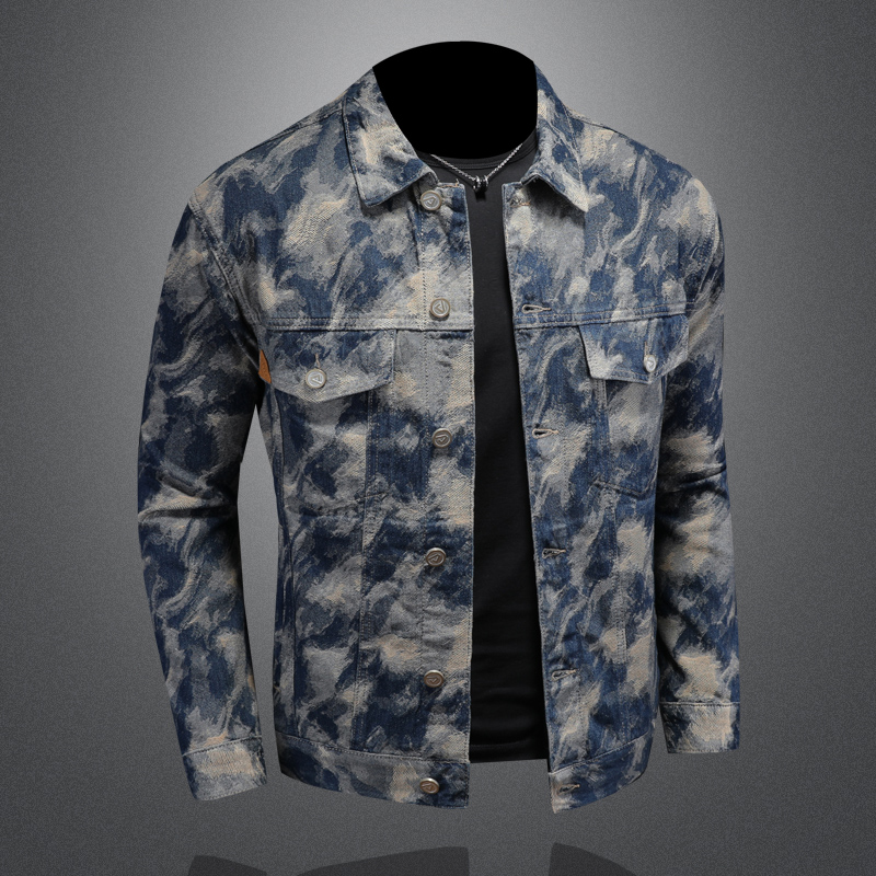 2023 Lente Vintage Denim Jas v - Street Fashion Men 2025 recensie en prijs