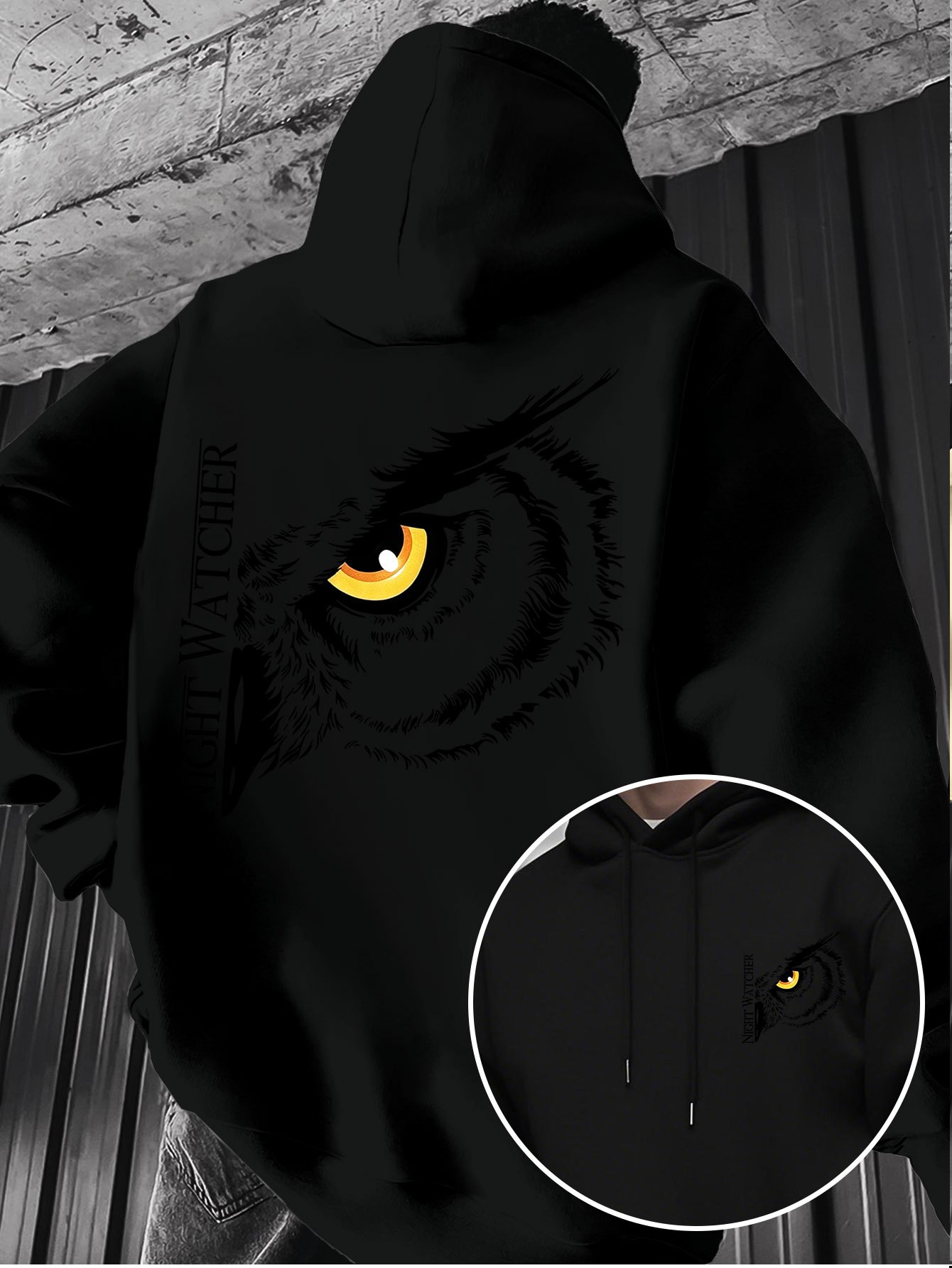 Hoodie met een print van grote - Fashion Street Night recensie en prijs